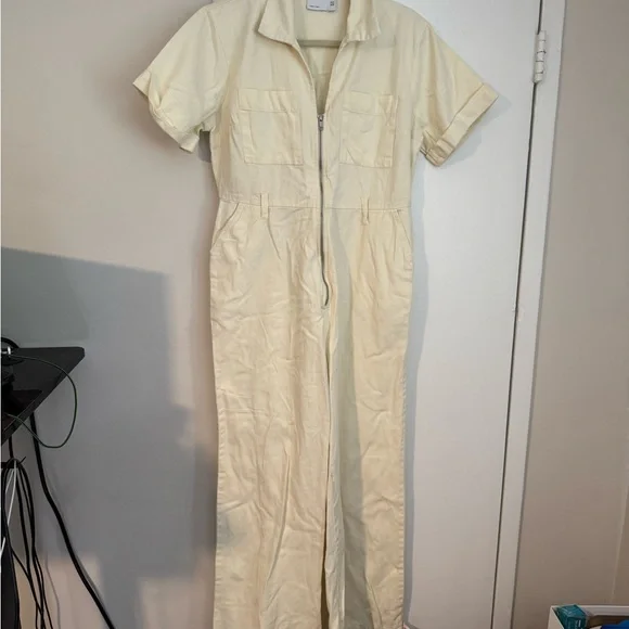 ASOS Cream Jumpsuit Sz 12 - Picture 4 of 5